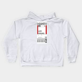 Las Vegas Boarding Pass Kids Hoodie